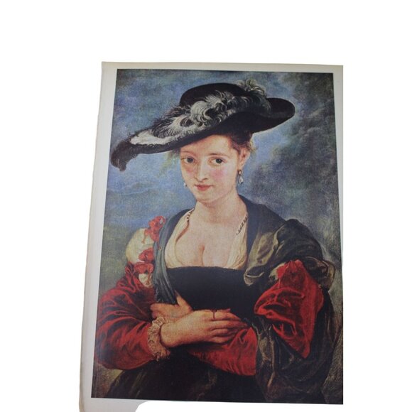 Rubens Le Chapeau de Paille Print Vintage 92813 Flemish School - Picture 1 of 5